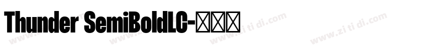 Thunder SemiBoldLC字体转换
